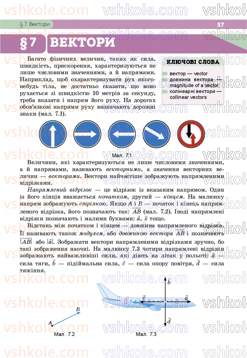 Страница 57 | Підручник Геометрія 9 клас Г.П. Бевз, В.Г. Бевз, Д.В. Васильєва, Н.Г. Владімірова 2026