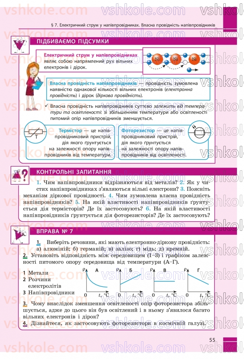 Страница 55 | Підручник Фізика 9 клас В.Г. Бар’яхтар, Ф.Я. Божинова, С.О. Довгий, М.М. Кірюхін, О.О. Кірюхіна 2026