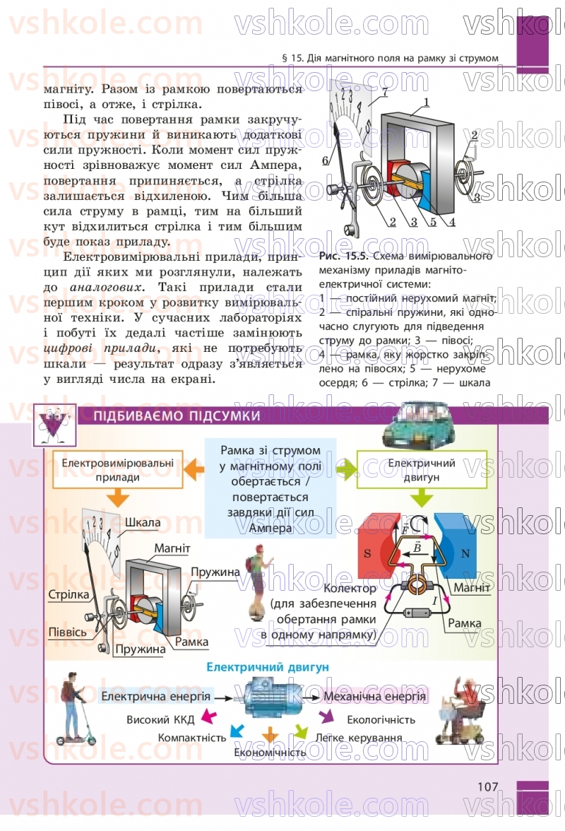Страница 107 | Підручник Фізика 9 клас В.Г. Бар’яхтар, Ф.Я. Божинова, С.О. Довгий, М.М. Кірюхін, О.О. Кірюхіна 2026