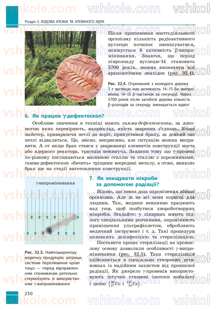 Страница 250 | Підручник Фізика 9 клас В.Г. Бар’яхтар, Ф.Я. Божинова, С.О. Довгий, М.М. Кірюхін, О.О. Кірюхіна 2026