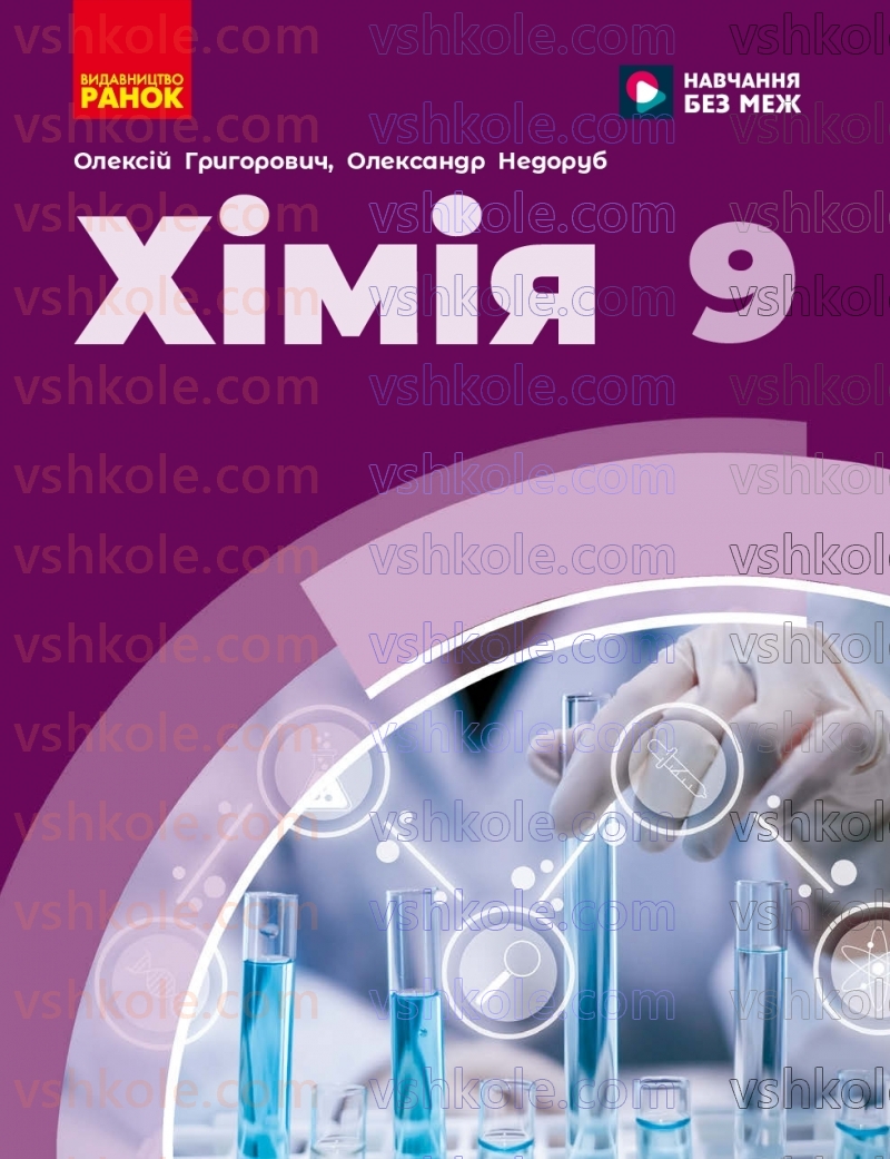 Страница 0 | Підручник Хімія 9 клас О.В. Григорович, О.Ю. Недоруб 2026