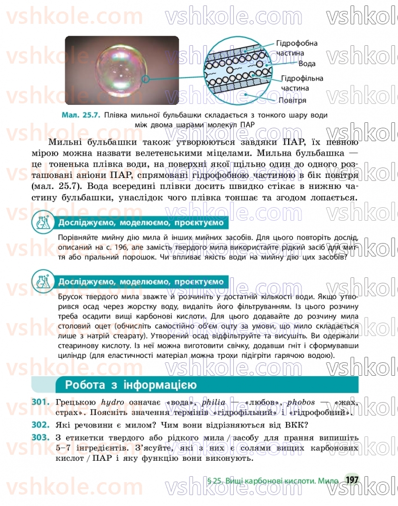 Страница 197 | Підручник Хімія 9 клас О.В. Григорович, О.Ю. Недоруб 2026