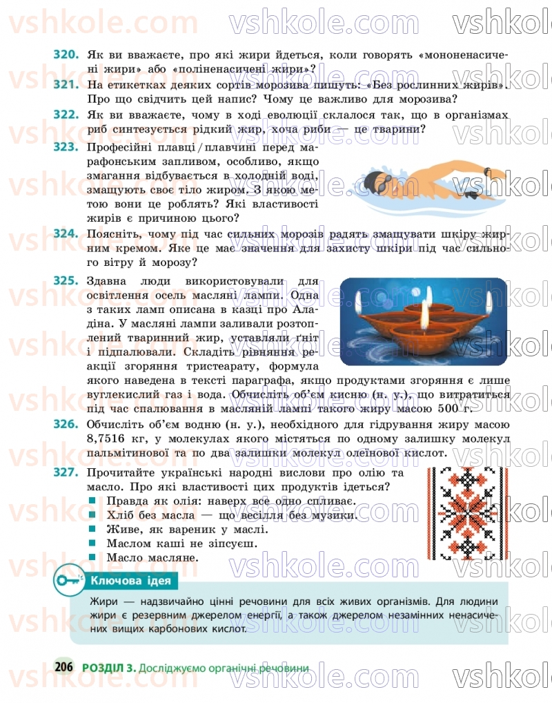 Страница 206 | Підручник Хімія 9 клас О.В. Григорович, О.Ю. Недоруб 2026