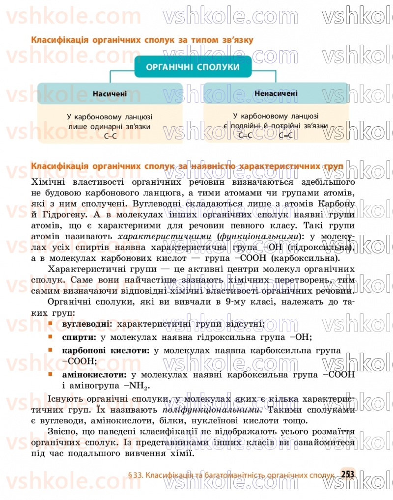 Страница 253 | Підручник Хімія 9 клас О.В. Григорович, О.Ю. Недоруб 2026