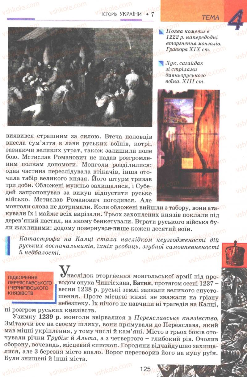 Страница 125 | Підручник Історія України 7 клас В.А. Смолій, В.С. Степанков 2007