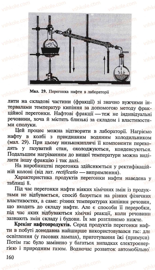 Страница 160 | Підручник Хімія 10 клас Н.М. Буринська, Л.П. Величко 2005