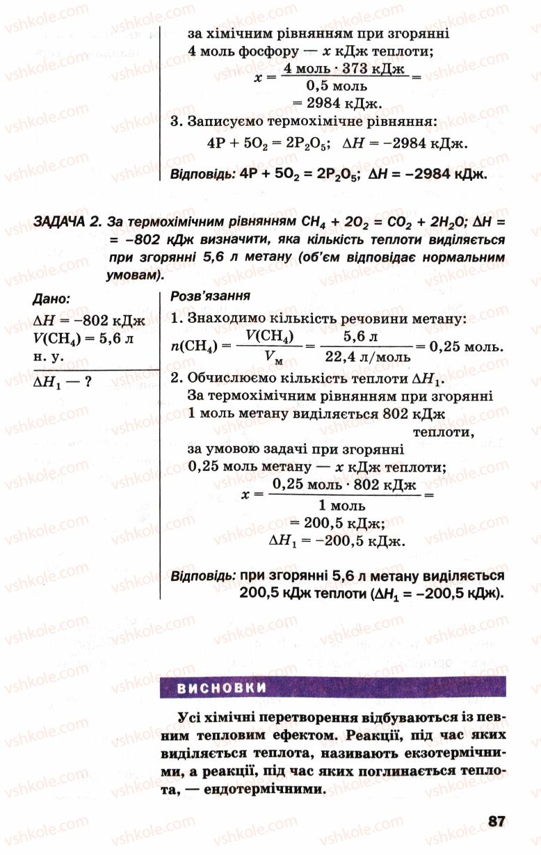 Страница 87 | Підручник Хімія 9 клас П.П. Попель, Л.С. Крикля 2009