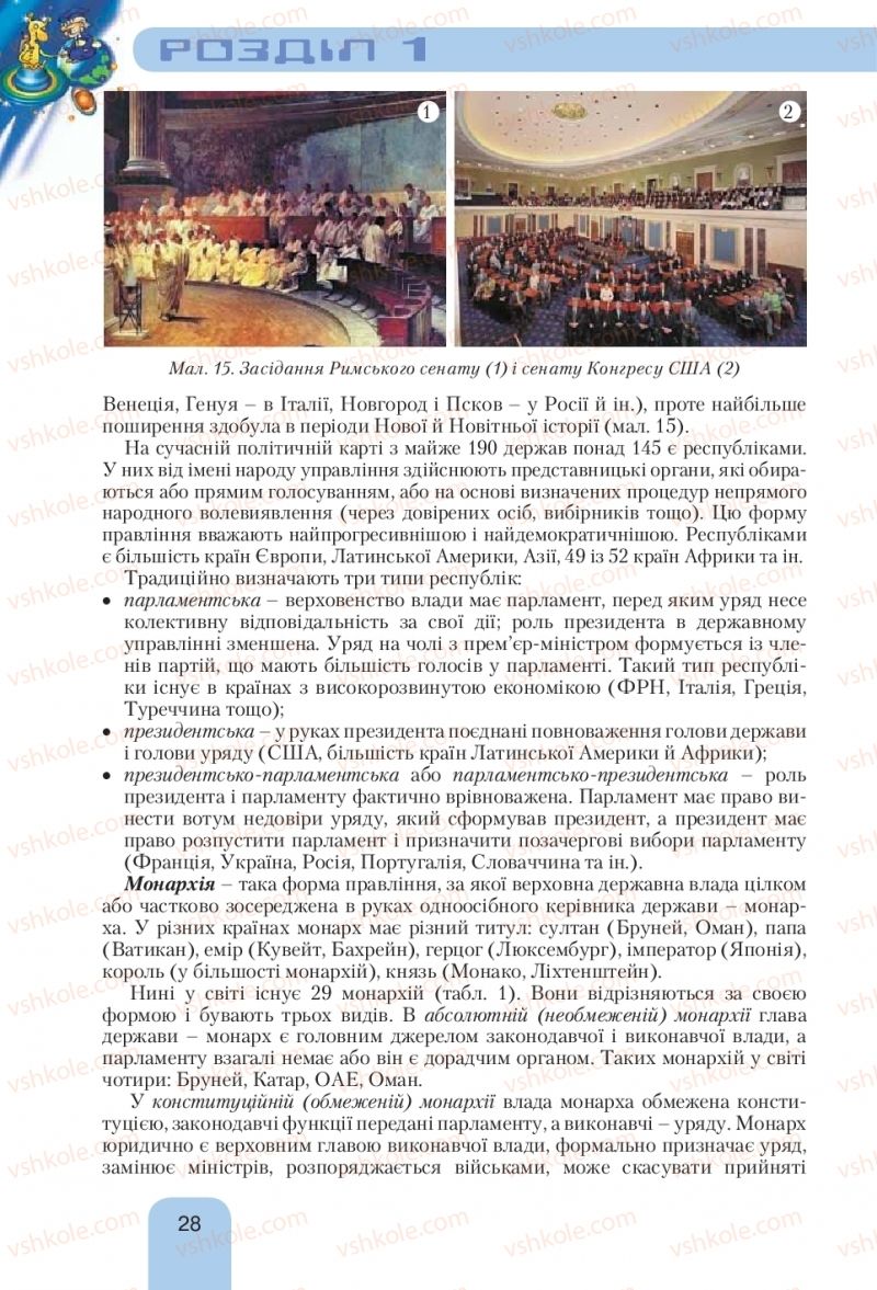 Страница 28 | Підручник Географія 10 клас Л.Б. Паламарчук, Т.Г. Гільберг, В.В. Безуглий 2010