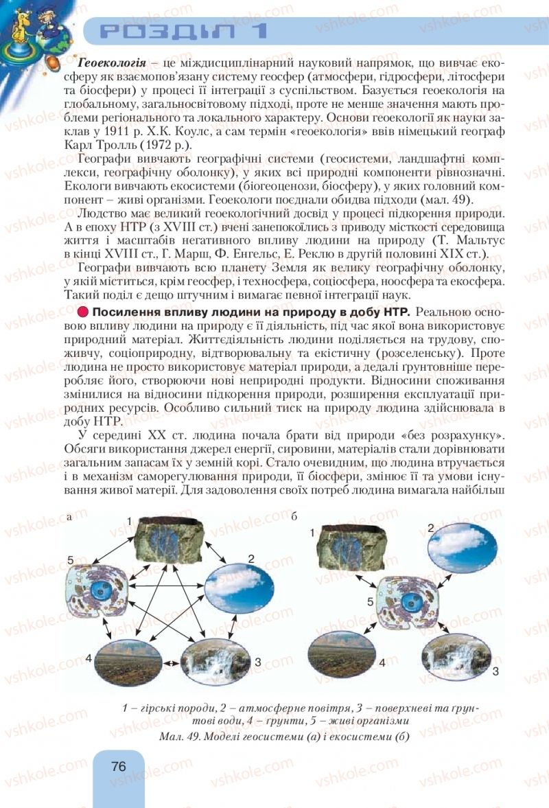 Страница 76 | Підручник Географія 10 клас Л.Б. Паламарчук, Т.Г. Гільберг, В.В. Безуглий 2010