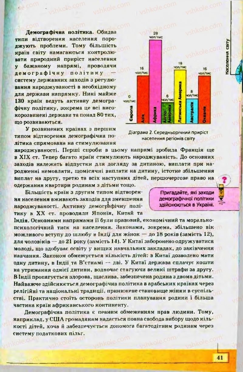 Страница 41 | Підручник Географія 10 клас С.Г. Кобернік, Р.Р. Коваленко 2010