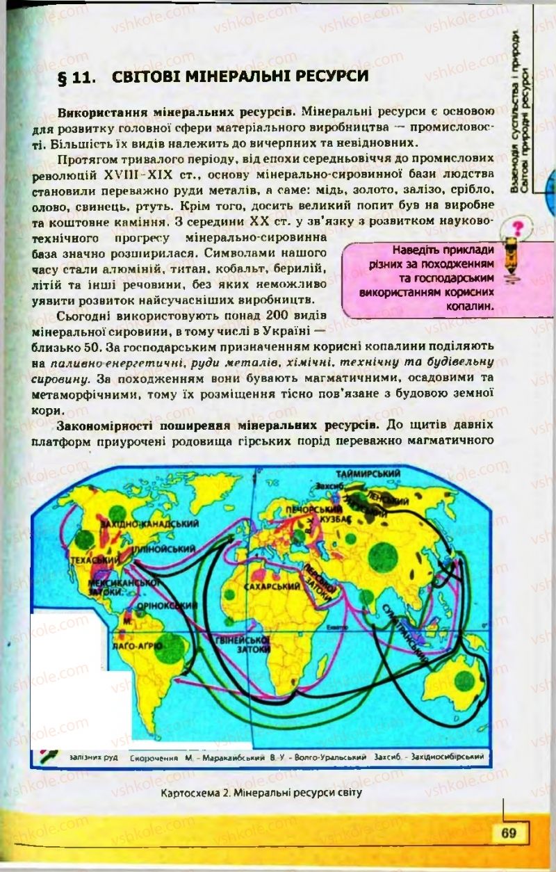 Страница 69 | Підручник Географія 10 клас С.Г. Кобернік, Р.Р. Коваленко 2010