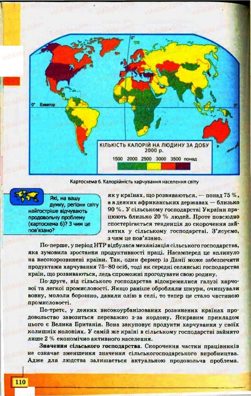 Страница 110 | Підручник Географія 10 клас С.Г. Кобернік, Р.Р. Коваленко 2010