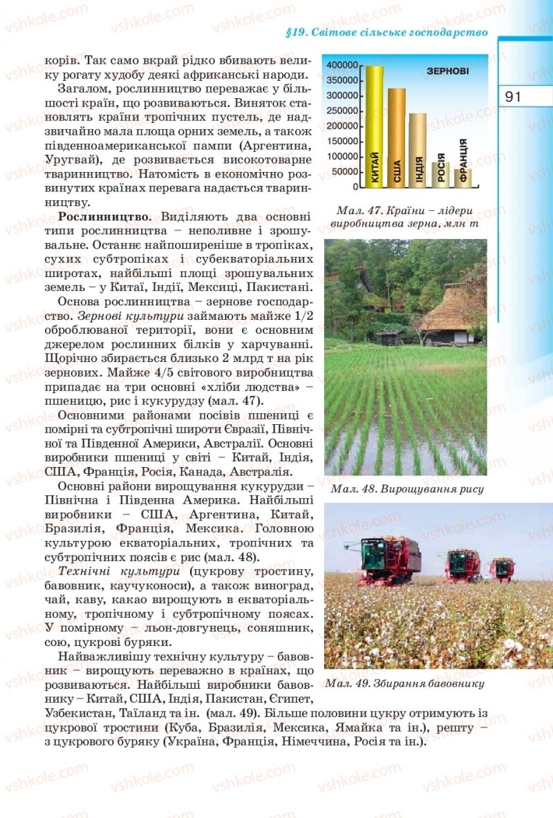 Страница 91 | Підручник Географія 10 клас В.Ю. Пестушко, Г.Ш. Уварова 2010