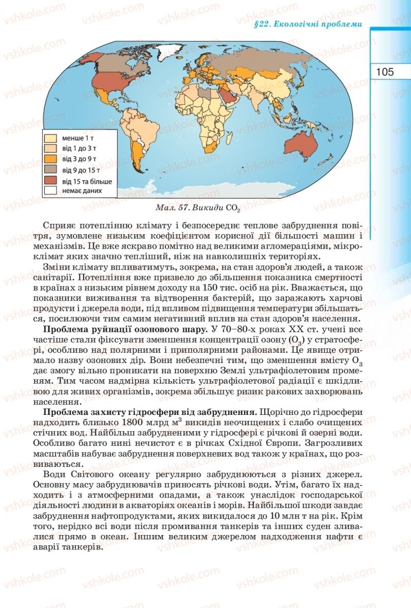 Страница 105 | Підручник Географія 10 клас В.Ю. Пестушко, Г.Ш. Уварова 2010
