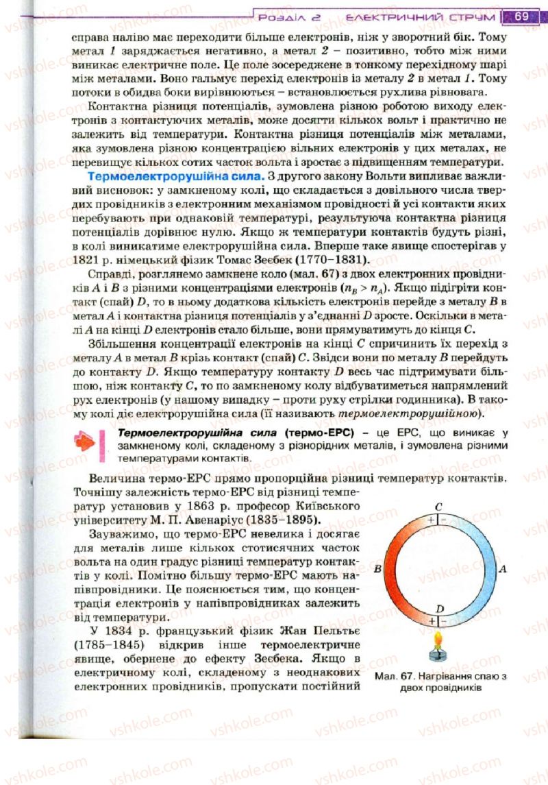Страница 69 | Підручник Фізика 11 клас Т.М. Засєкіна, Д.О. Засєкін 2011
