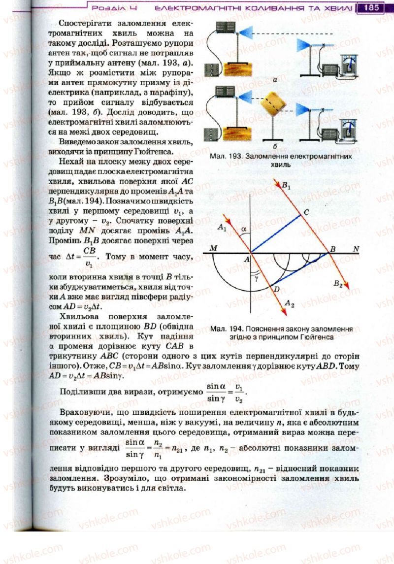 Страница 185 | Підручник Фізика 11 клас Т.М. Засєкіна, Д.О. Засєкін 2011