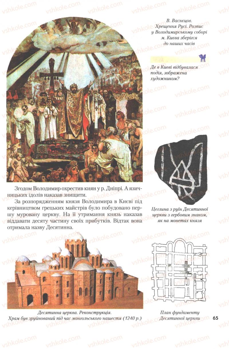 Страница 65 | Підручник Історія України 7 клас Ю.Ю. Свідерський, Т.В. Ладиченко, Н.Ю. Романишин 2007