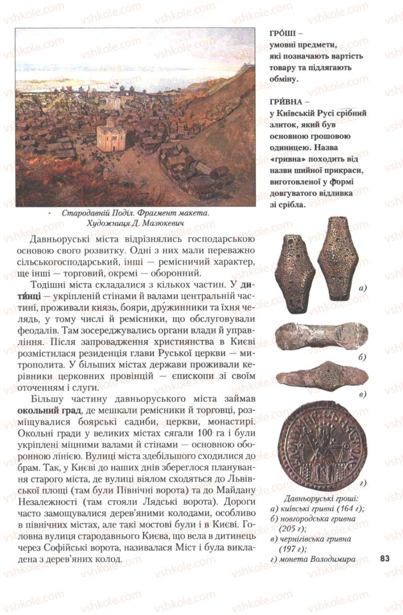 Страница 83 | Підручник Історія України 7 клас Ю.Ю. Свідерський, Т.В. Ладиченко, Н.Ю. Романишин 2007