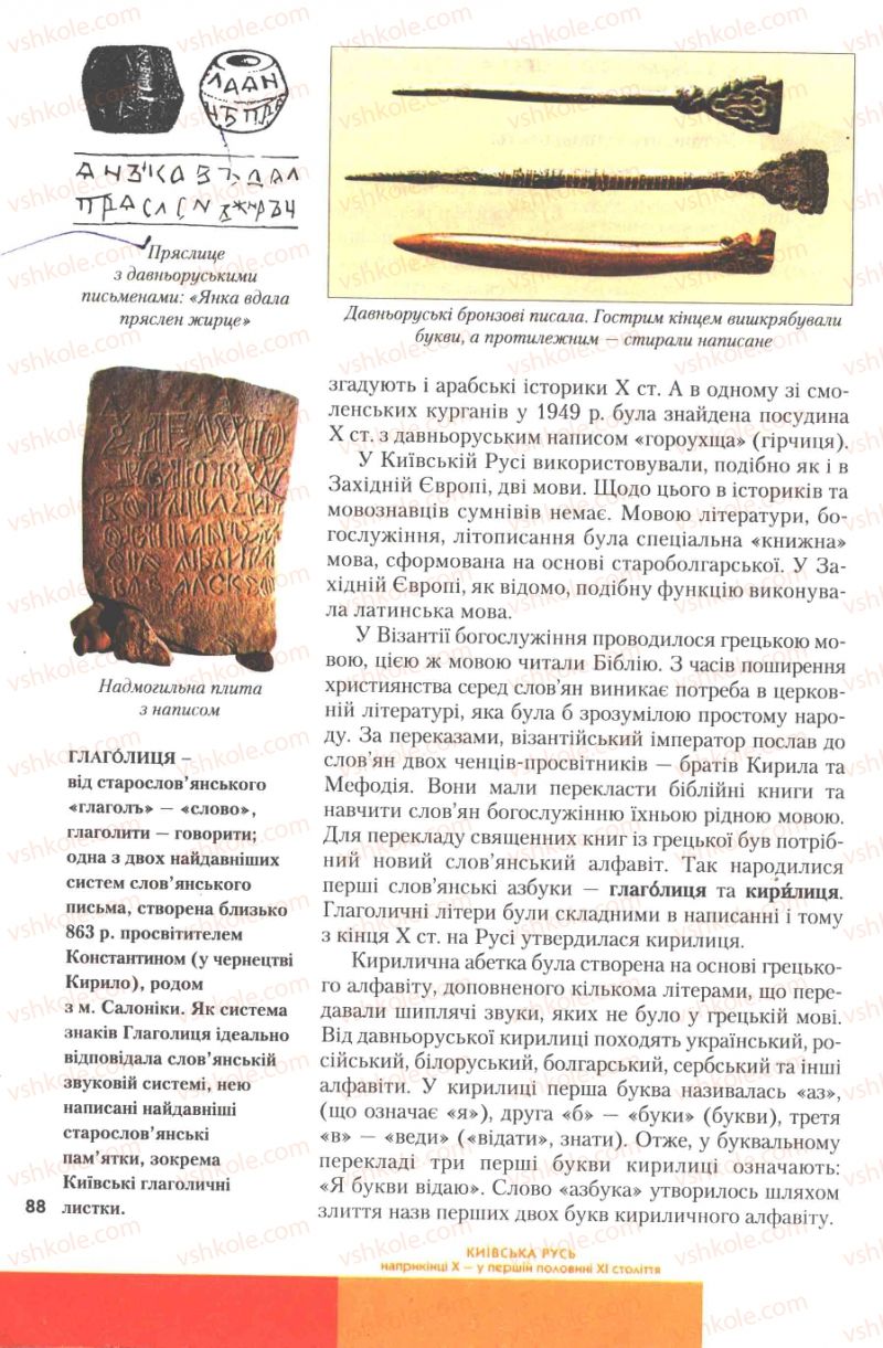 Страница 88 | Підручник Історія України 7 клас Ю.Ю. Свідерський, Т.В. Ладиченко, Н.Ю. Романишин 2007