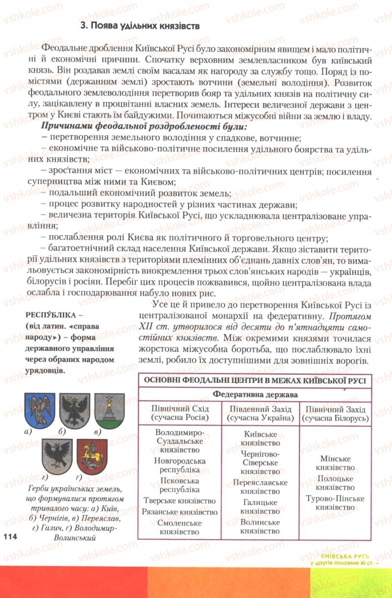 Страница 114 | Підручник Історія України 7 клас Ю.Ю. Свідерський, Т.В. Ладиченко, Н.Ю. Романишин 2007
