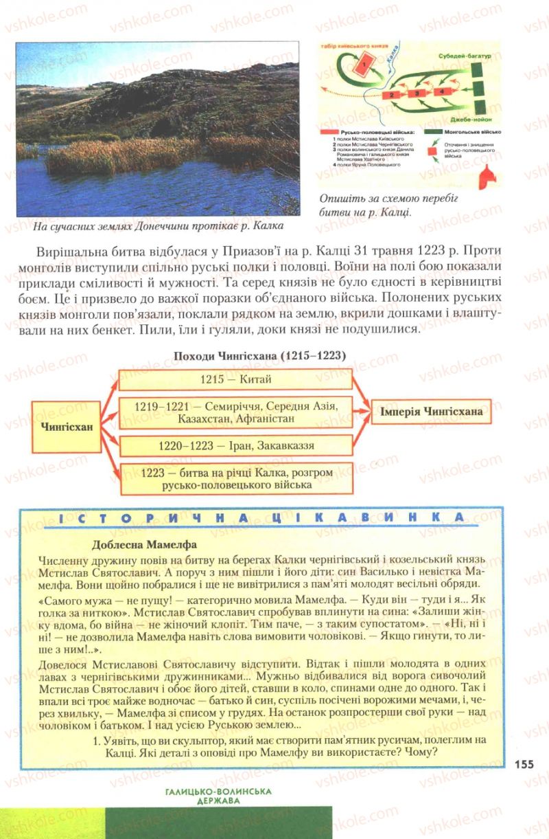 Страница 155 | Підручник Історія України 7 клас Ю.Ю. Свідерський, Т.В. Ладиченко, Н.Ю. Романишин 2007