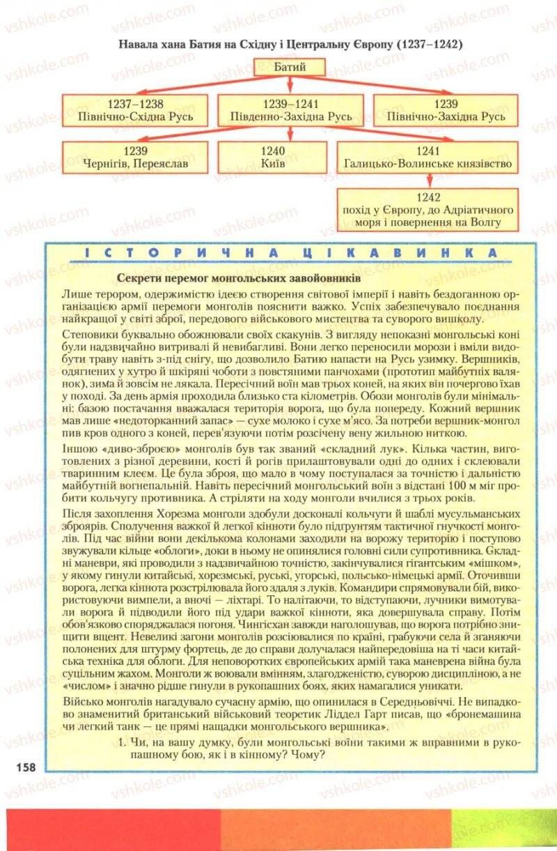 Страница 158 | Підручник Історія України 7 клас Ю.Ю. Свідерський, Т.В. Ладиченко, Н.Ю. Романишин 2007