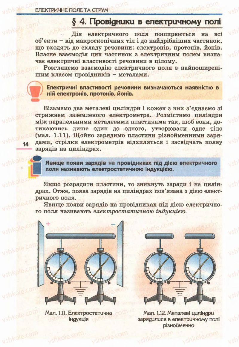 Страница 14 | Підручник Фізика 11 клас Є.В. Коршак, О.І. Ляшенко, В.Ф. Савченко 2011