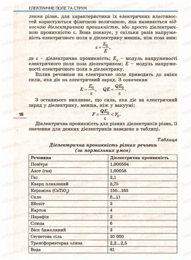 Страница 18 | Підручник Фізика 11 клас Є.В. Коршак, О.І. Ляшенко, В.Ф. Савченко 2011