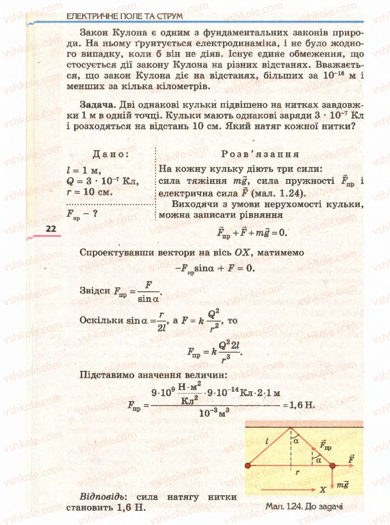 Страница 22 | Підручник Фізика 11 клас Є.В. Коршак, О.І. Ляшенко, В.Ф. Савченко 2011