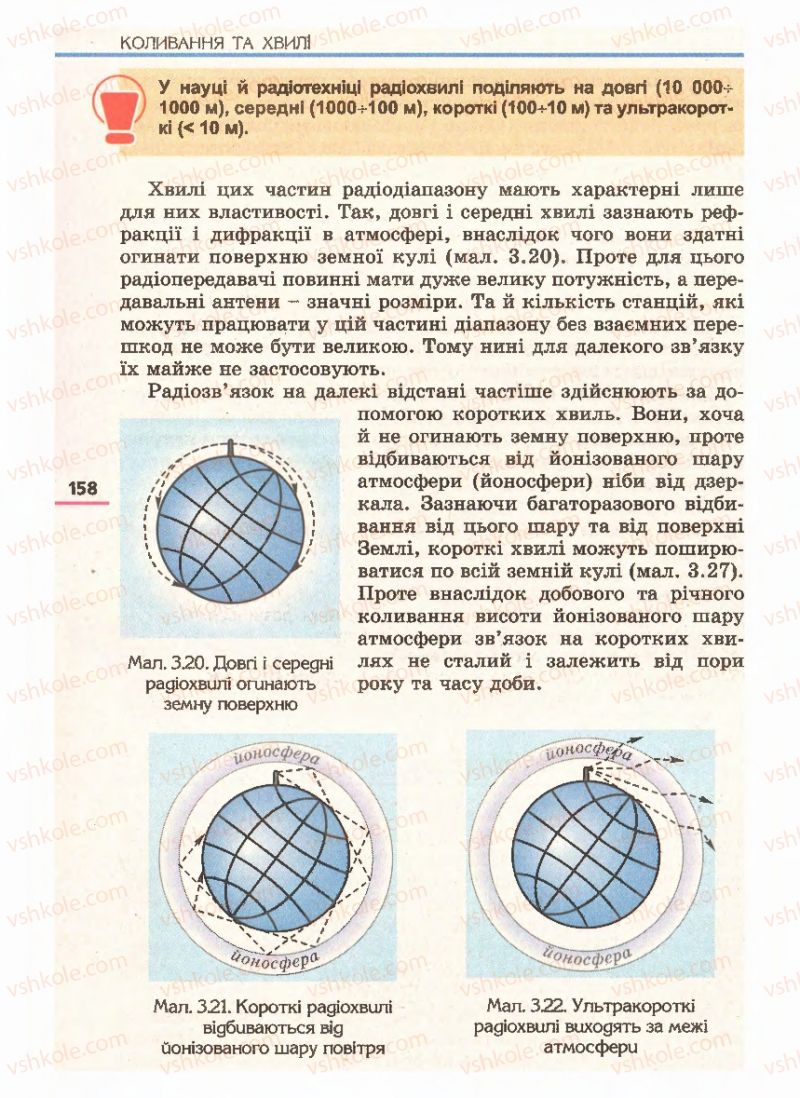 Страница 158 | Підручник Фізика 11 клас Є.В. Коршак, О.І. Ляшенко, В.Ф. Савченко 2011