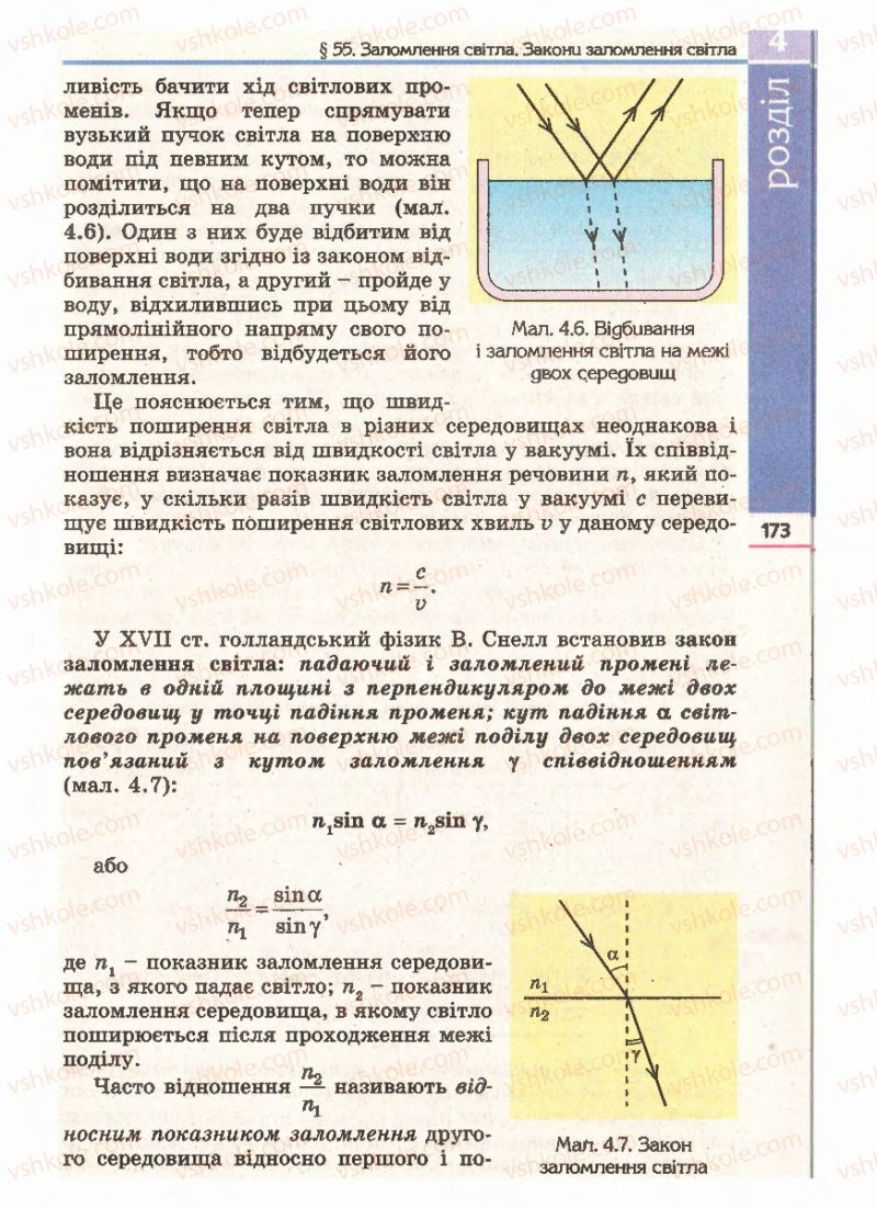 Страница 173 | Підручник Фізика 11 клас Є.В. Коршак, О.І. Ляшенко, В.Ф. Савченко 2011