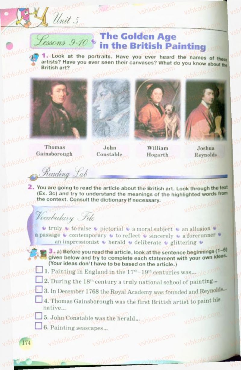 Страница 174 | Підручник Англiйська мова 10 клас А.М. Несвіт 2010 9 рік навчання