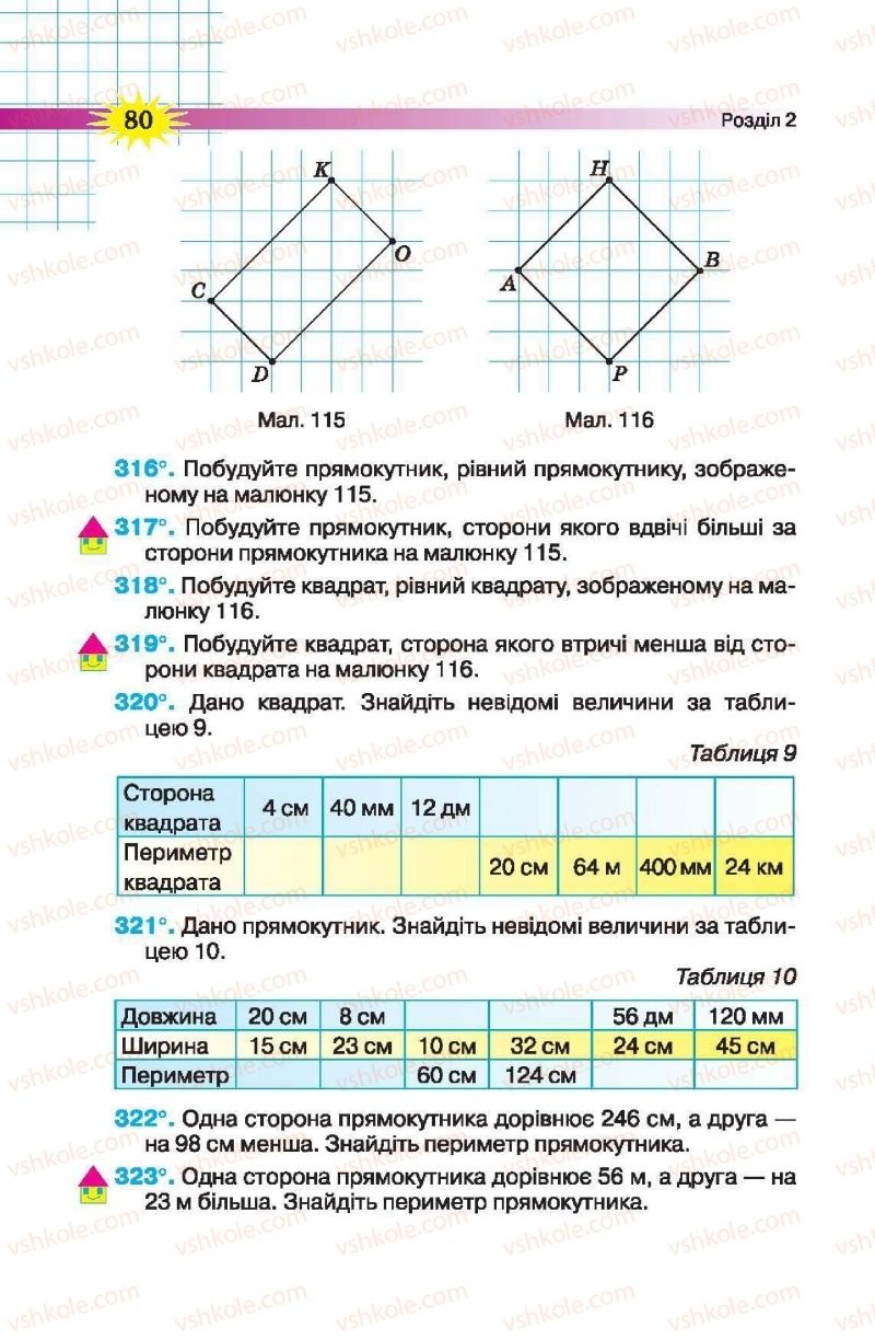 Страница 80 | Підручник Математика 5 клас Н.А. Тарасенкова, І.М. Богатирьова, О.П. Бочко, О.М. Коломієць, З.О. Сердюк 2013