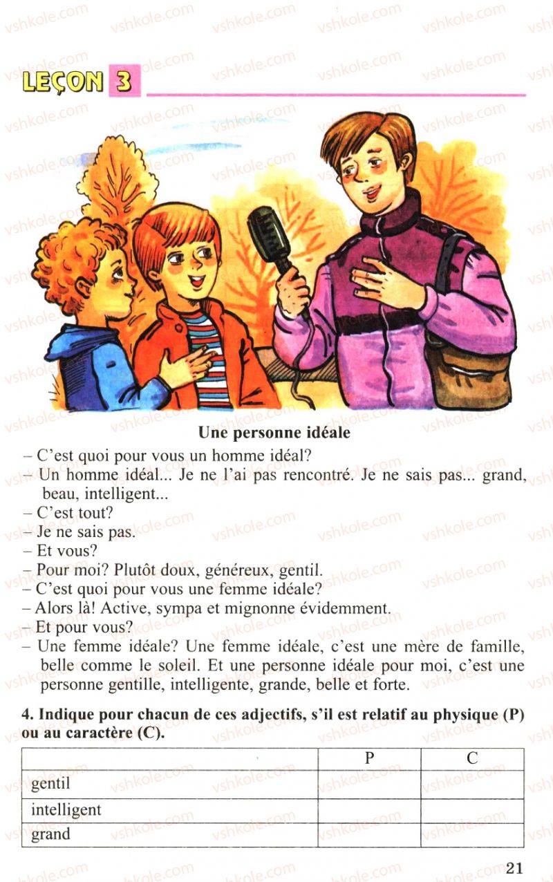 Страница 21 | Підручник Французька мова 6 клас Ю.М. Клименко 2006