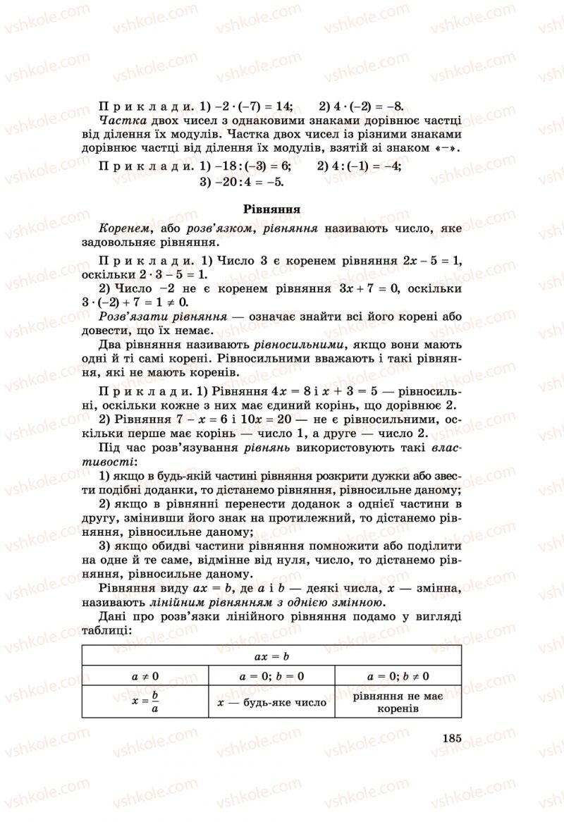 Страница 185 | Підручник Алгебра 8 клас О.С. Істер 2008