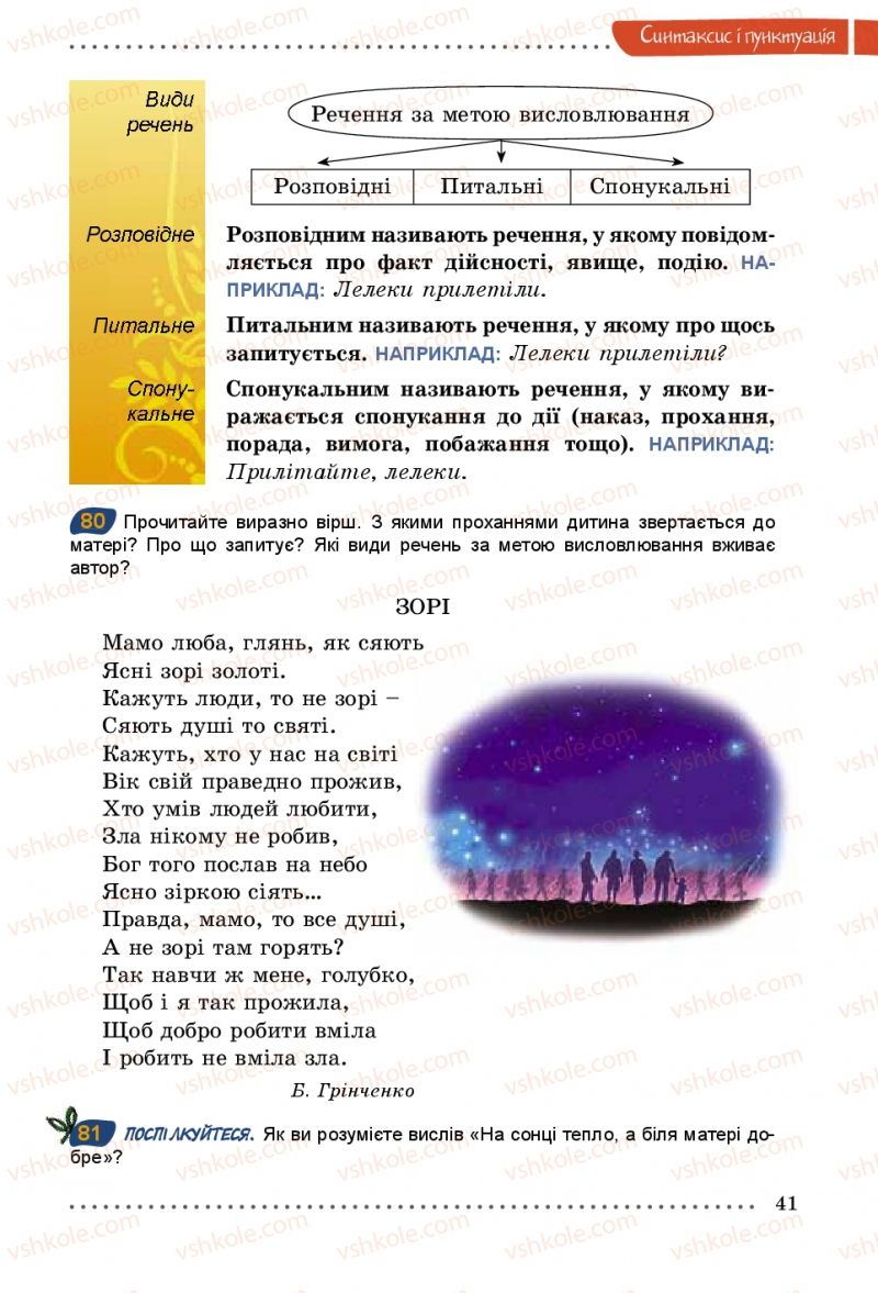 Страница 41 | Підручник Українська мова 5 клас О.В. Заболотний 2013