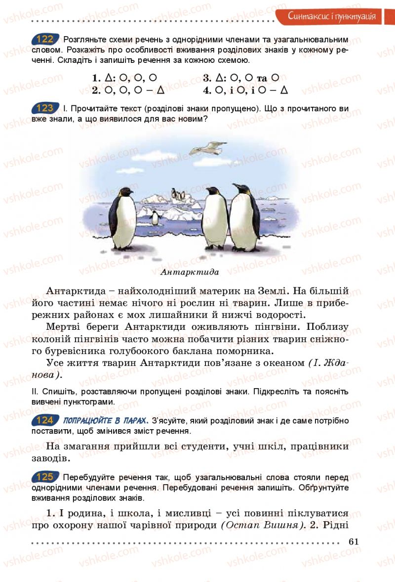 Страница 61 | Підручник Українська мова 5 клас О.В. Заболотний 2013