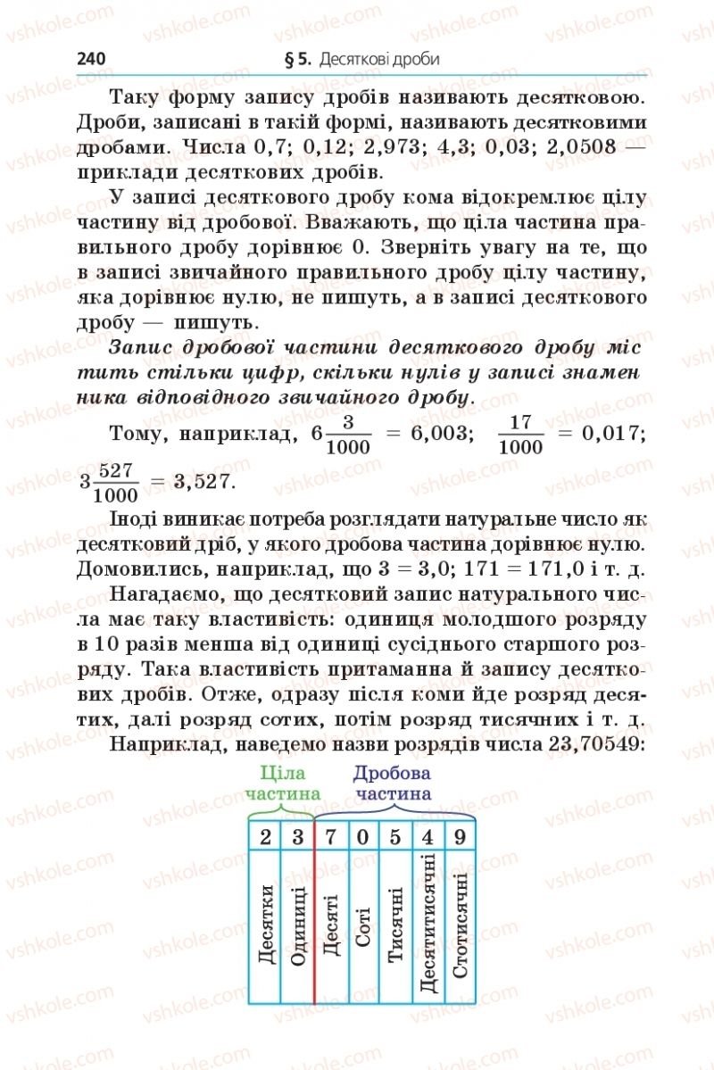 Страница 240 | Підручник Математика 5 клас А.Г. Мерзляк, В.Б. Полонський, М.С. Якір 2013