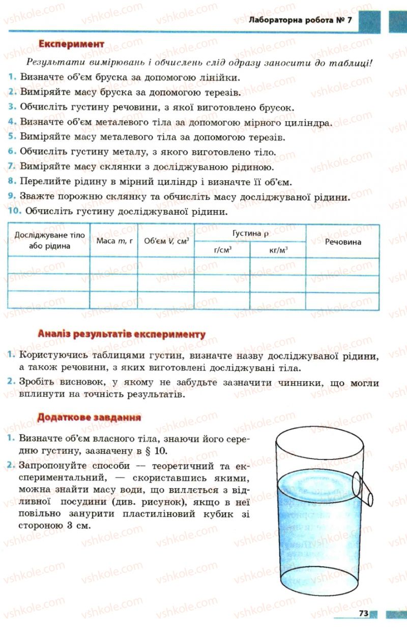 Страница 73 | Підручник Фізика 7 клас Ф.Я. Божинова, М.М. Кірюхін, О.О. Кірюхіна 2007