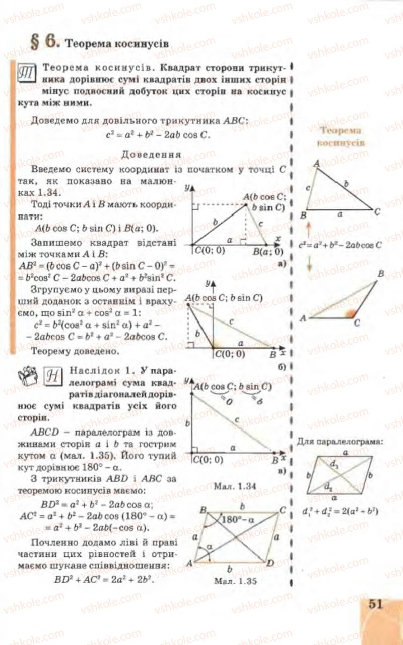 Страница 51 | Підручник Геометрія 9 клас Г.В. Апостолова 2009
