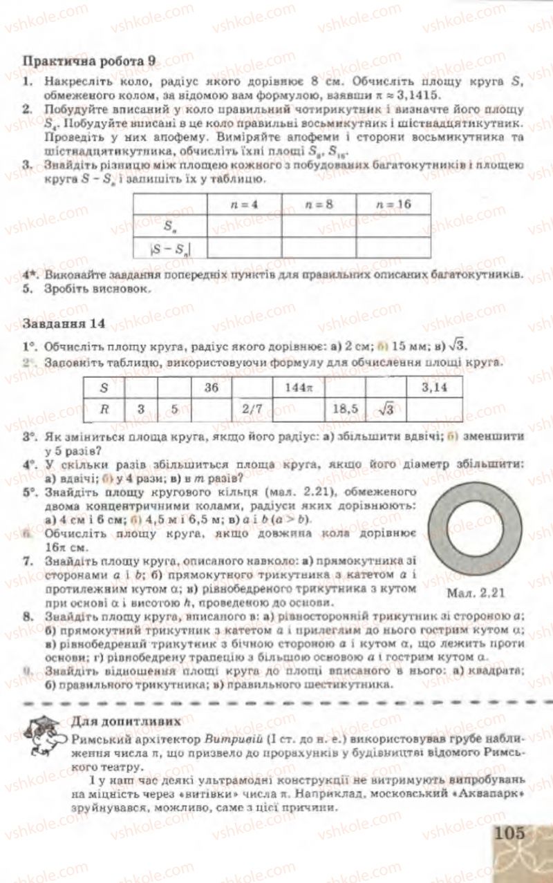 Страница 105 | Підручник Геометрія 9 клас Г.В. Апостолова 2009