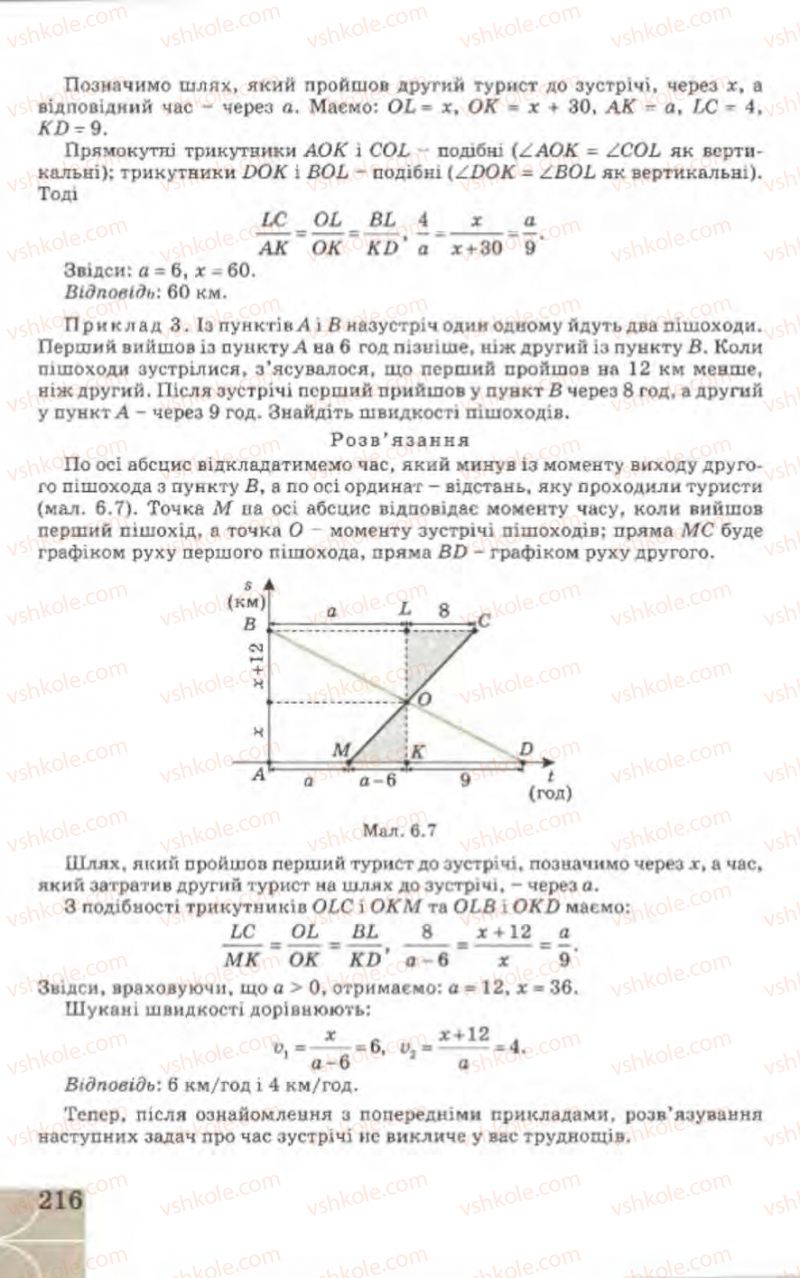 Страница 216 | Підручник Геометрія 9 клас Г.В. Апостолова 2009