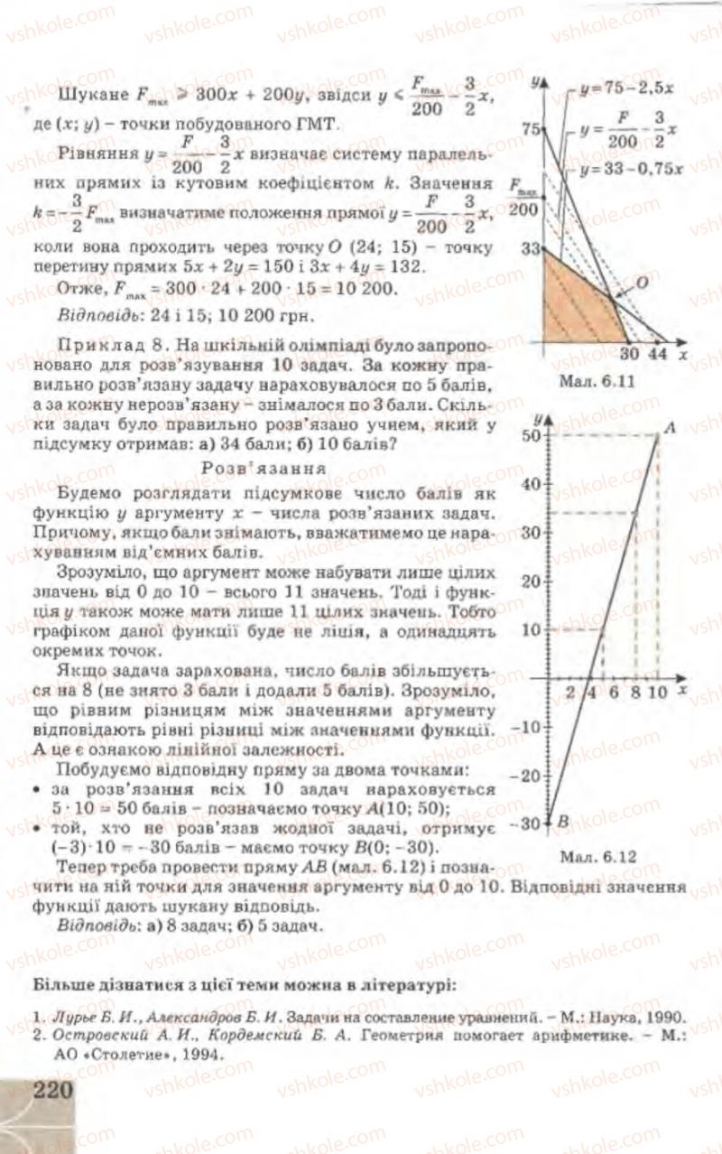 Страница 220 | Підручник Геометрія 9 клас Г.В. Апостолова 2009