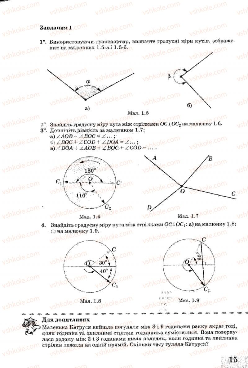 Страница 15 | Підручник Геометрія 8 клас Г.В. Апостолова 2008