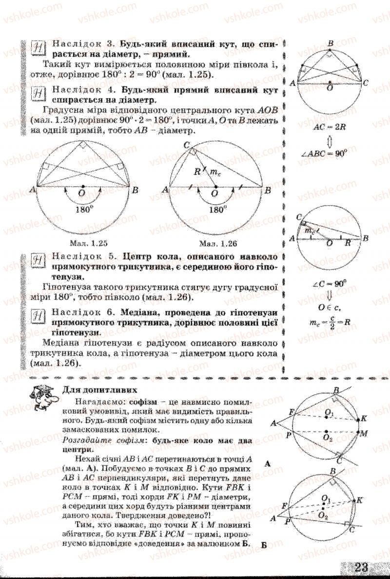 Страница 23 | Підручник Геометрія 8 клас Г.В. Апостолова 2008