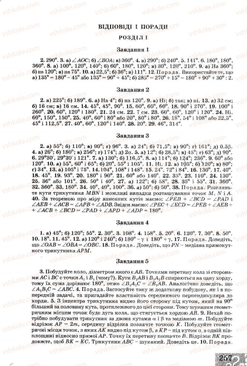 Страница 257 | Підручник Геометрія 8 клас Г.В. Апостолова 2008