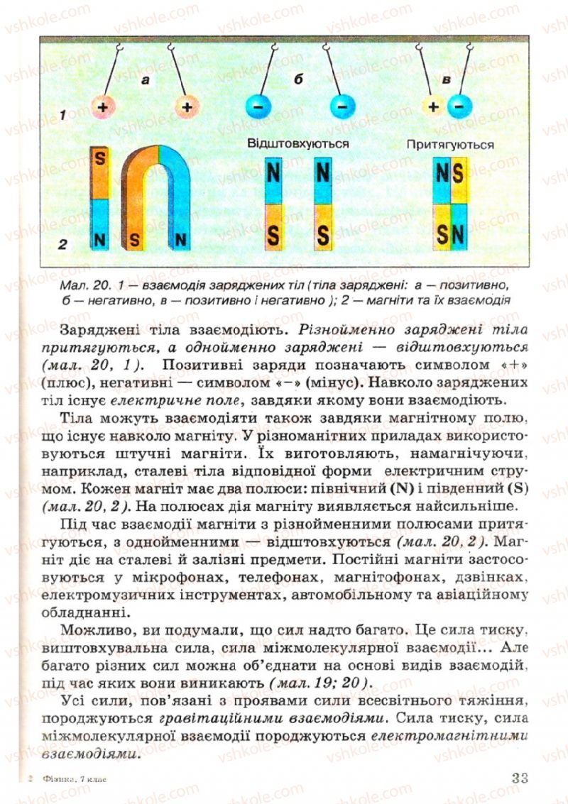 Страница 33 | Підручник Фізика 7 клас В.Р Ільченко, С.Г. Куликовський, О.Г. Ільченко 2007