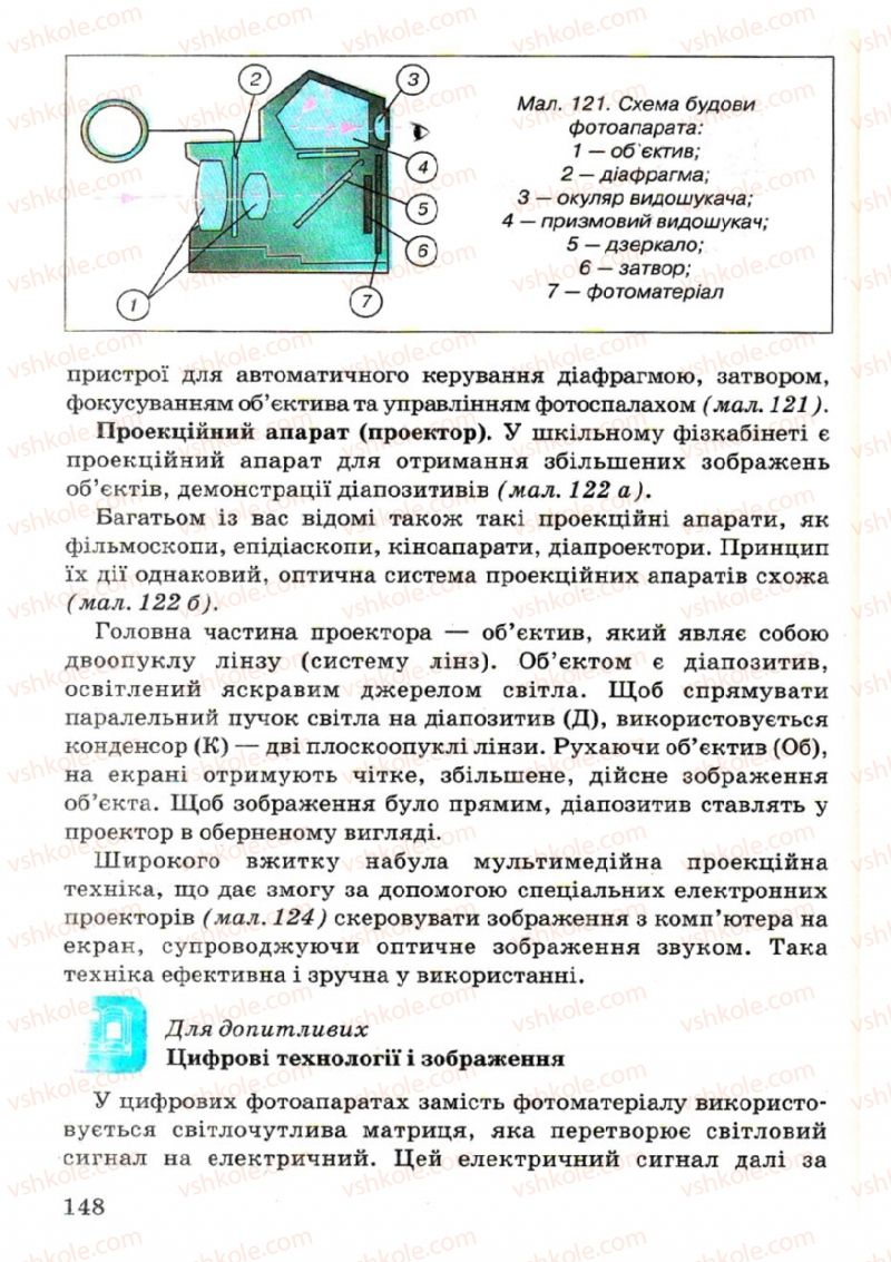 Страница 148 | Підручник Фізика 7 клас В.Р Ільченко, С.Г. Куликовський, О.Г. Ільченко 2007