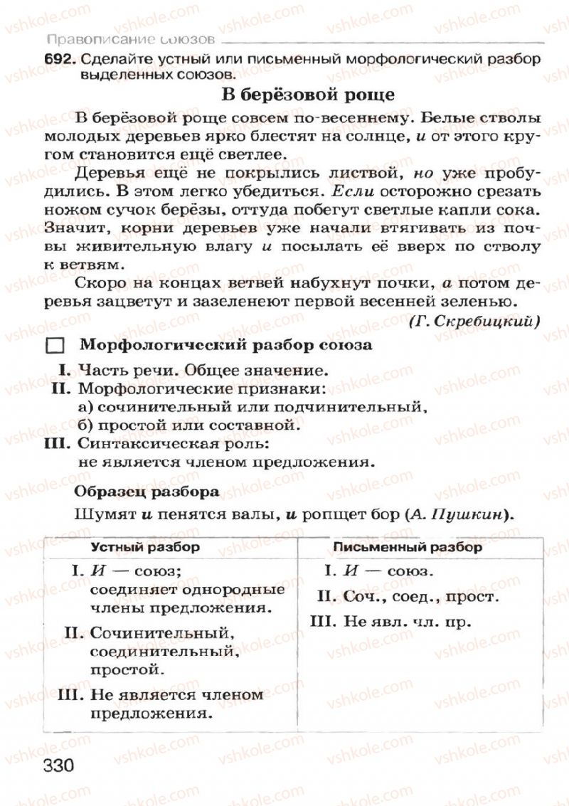 Страница 328 | Підручник Русский язык 7 клас Н.Ф. Баландина, К.В. Дегтярёва, С.А. Лебеденко 2007