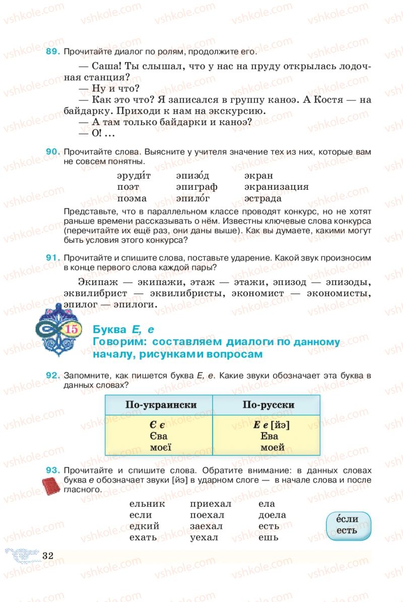 Страница 32 | Підручник Русский язык 5 клас В.А. Корсаков 2013